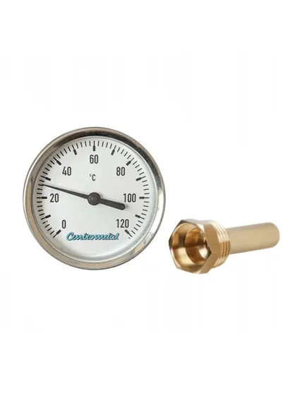 Bimetalni termometar Ø63 (0-120°C) - Za akumulacijske spremnike - B design ponuda